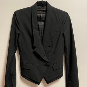 BCBG Cropped Double-breasted Blazer